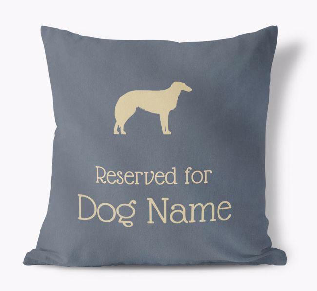 Reserved for {dogsName}: Personalised {breedFullName} Soft Touch Cushion 